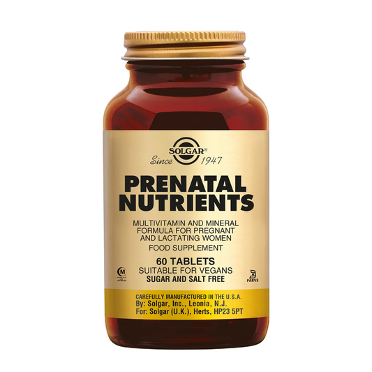 Solgar Prenatal Nutrients – Complete Voedingsondersteuning voor Zwangerschap en Borstvoeding - 60 stuks