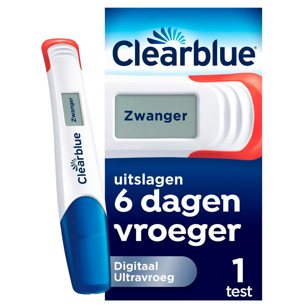 Clearblue Ultravroeg Digitale Zwangerschapstest 1 stuk – Tot 6 dagen eerder testen