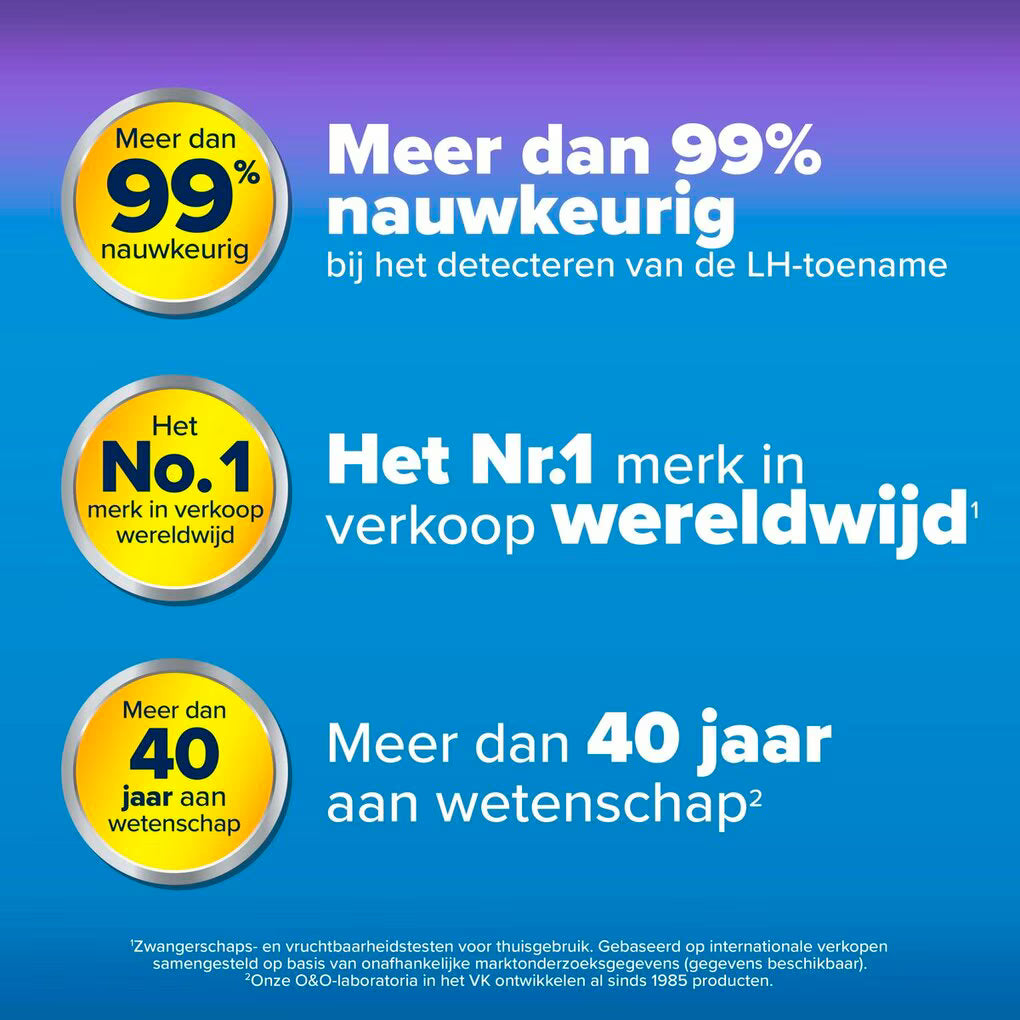 Clearblue Geavanceerde Digitale Ovulatietest 10 tests – Meet oestrogeen en LH