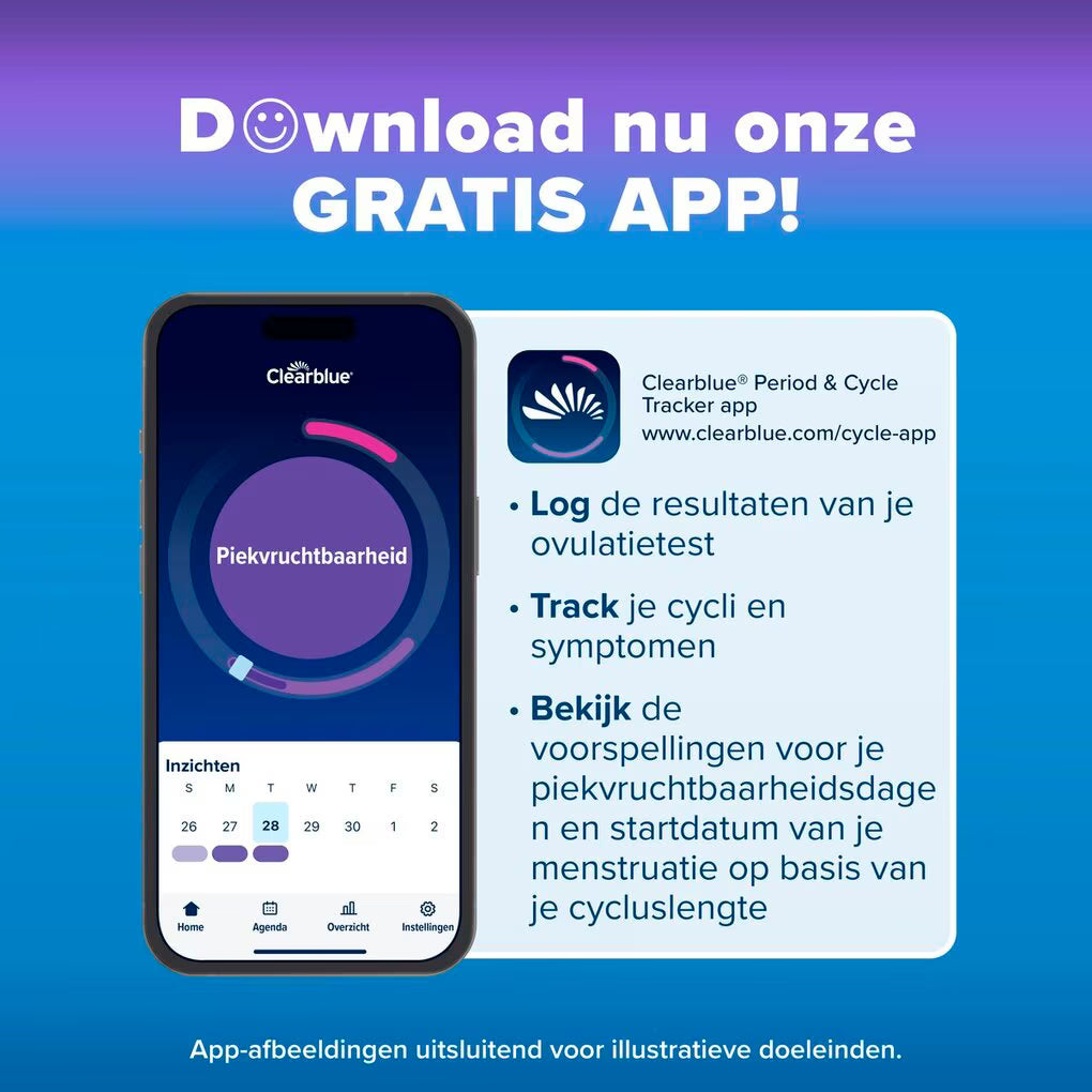 Clearblue Geavanceerde Digitale Ovulatietest 10 tests – Meet oestrogeen en LH