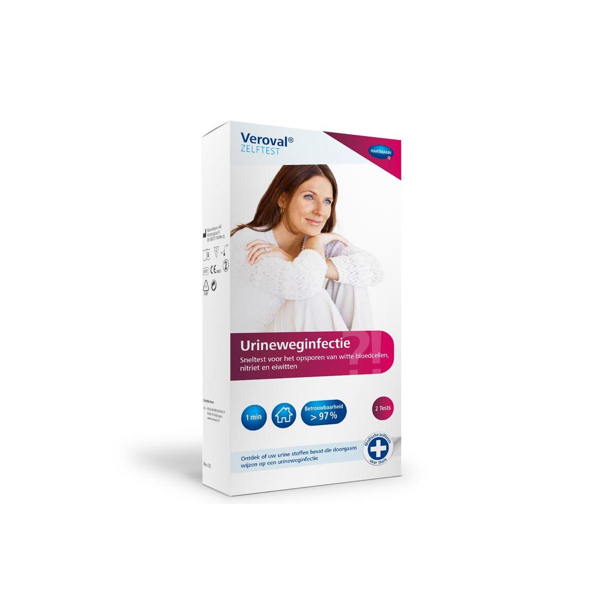 Veroval Zelftest Urineweginfectie 2 stuks – Snel, Betrouwbaar en Gebruiksvriendelijk