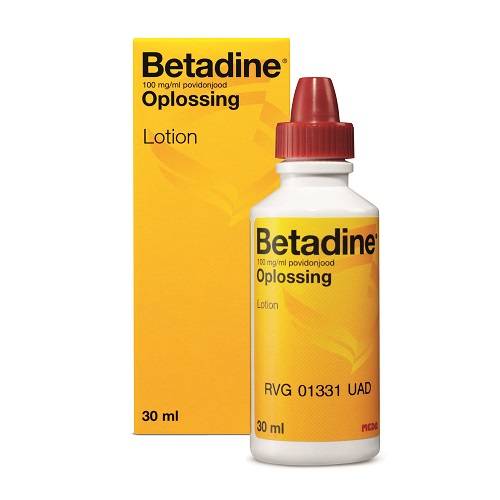 Betadine Oplossing 100mg/ml – Voor Betrouwbare Desinfectie van Wonden - 30 mL