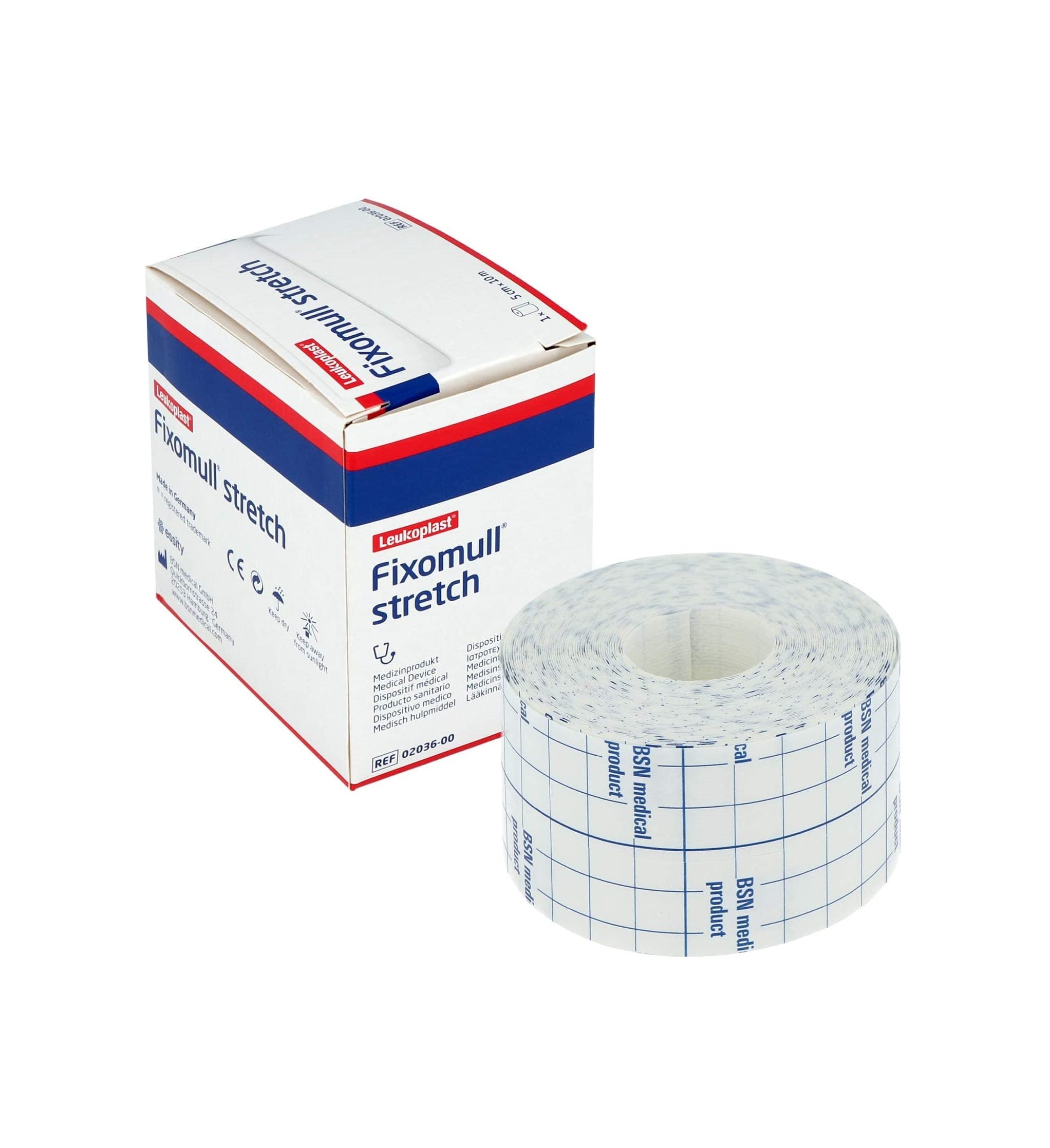 Leukoplast Fixomull Stretch – Flexibele Fixatie voor Wondverbanden - 10mx5cm