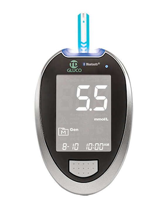 Ht One TD Bluetooth Glucosemeter Startpakket – Nauwkeurige Metingen met Slimme Bluetooth Koppeling