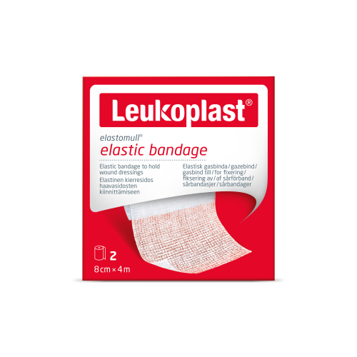 Leukoplast Elastomull Windsel 2 stuks – Elastisch fixatiewindsel voor betrouwbare verbandfixatie - 4mx10cm