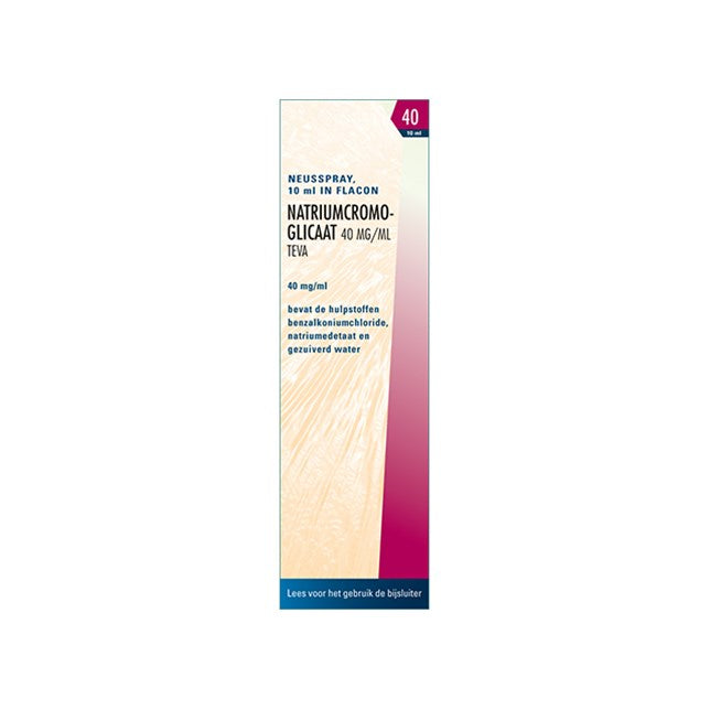 Natriumcromoglicaat Teva Neusspray 40mg/ml - Effectieve Allergiebehandeling voor Verstopte Neus