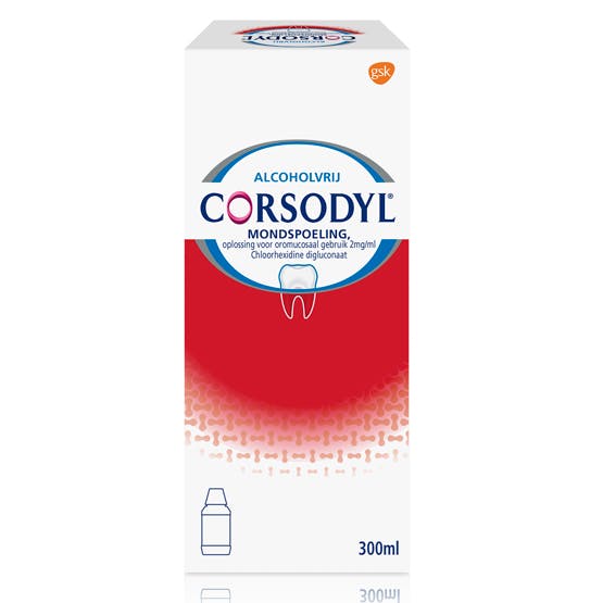 Paradontax Corsodyl Mondspoeling 2mg/ml – Voor Intensieve Verzorging bij Tandvleesontsteking