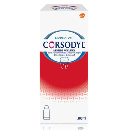 Paradontax Corsodyl Mondspoeling 2mg/ml – Voor Intensieve Verzorging bij Tandvleesontsteking