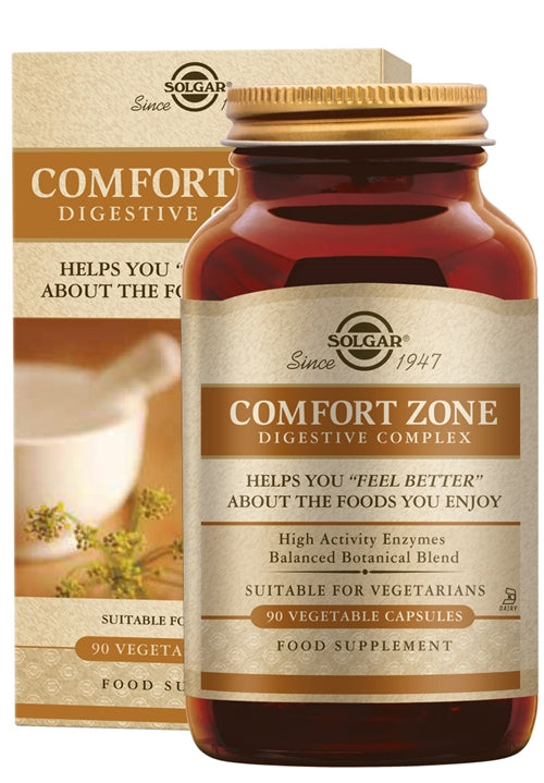 Solgar Comfort Zone Digestive Complex 90 capsules – Ondersteuning voor een Soepele Spijsvertering