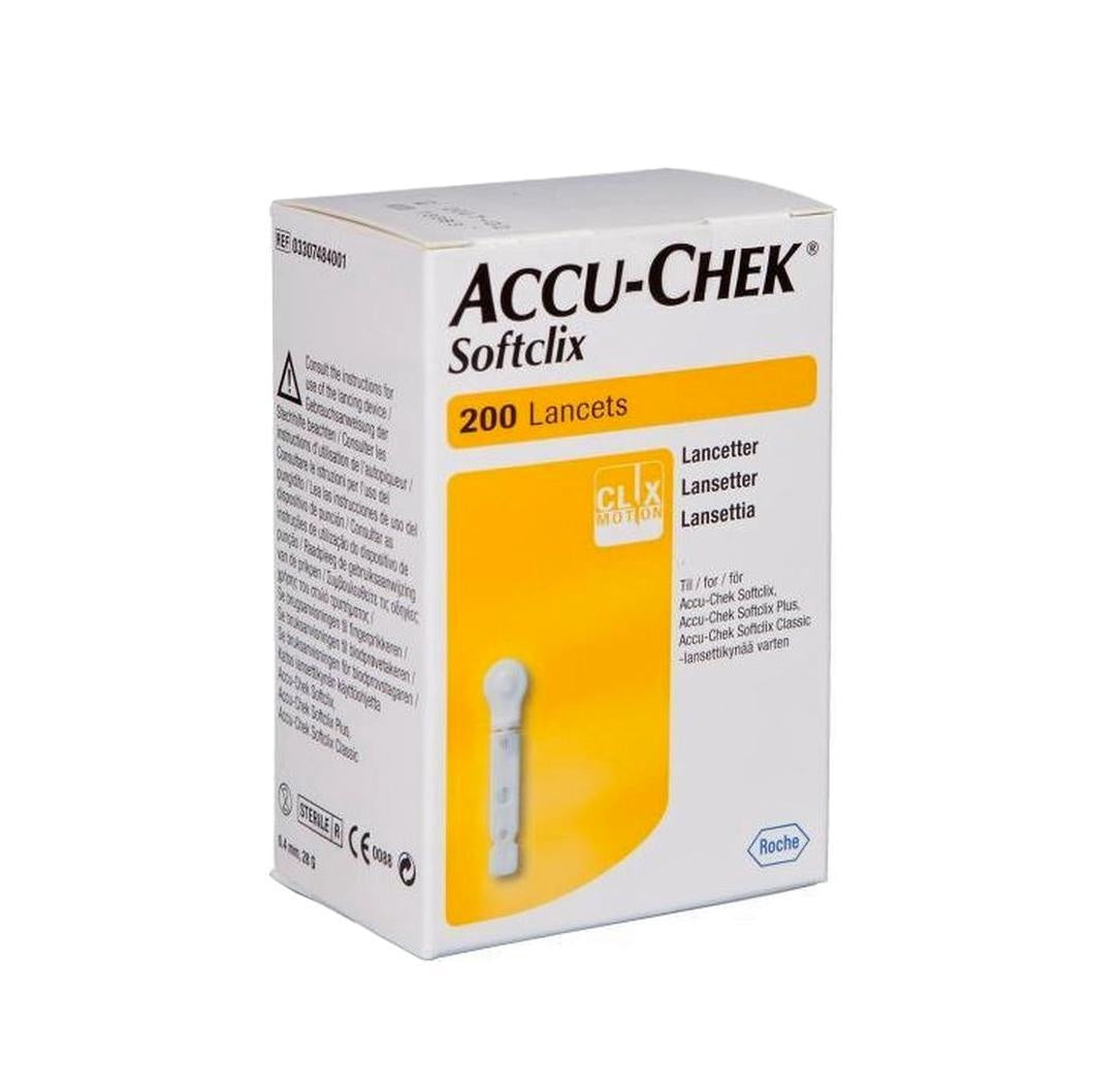 Accu-Chek Softclix Lancetten 200 stuks – Voor Comfortabele en Nauwkeurige Bloedglucosemetingen