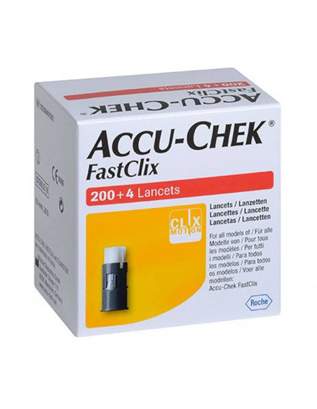 Accu-Chek FastClix Lancetten - 204 Stuks voor Comfortabele en Pijnloze Glucosemeting