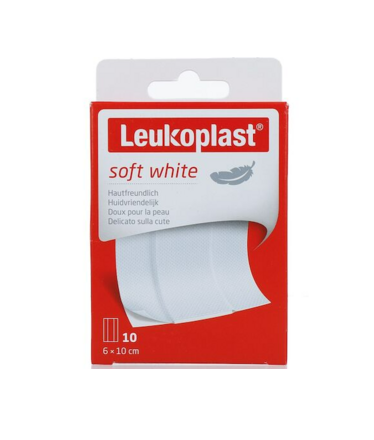 Leukoplast Soft White 6×10 cm – Zachte en flexibele pleister voor gevoelige huid en kleine wonden
