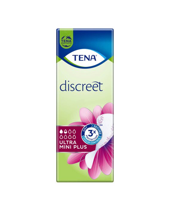 TENA Discreet Ultra Mini Plus – Extra Lang Inlegkruisje voor Licht Urineverlies